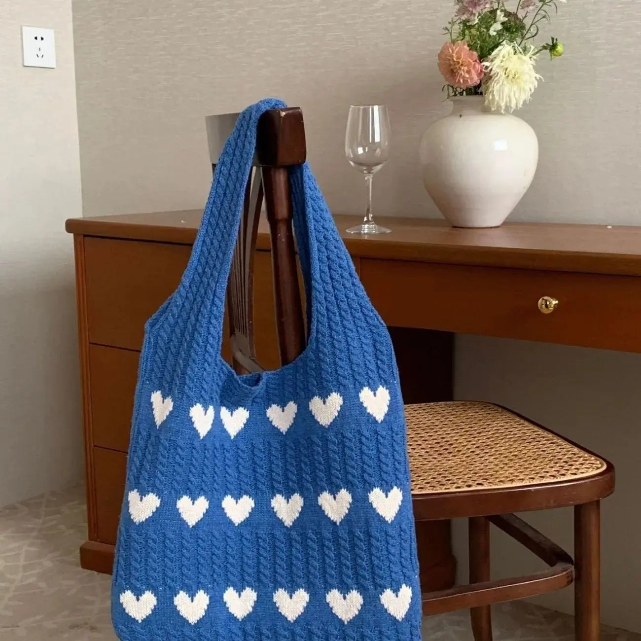 Lover's Beach Crochet Tote Bag