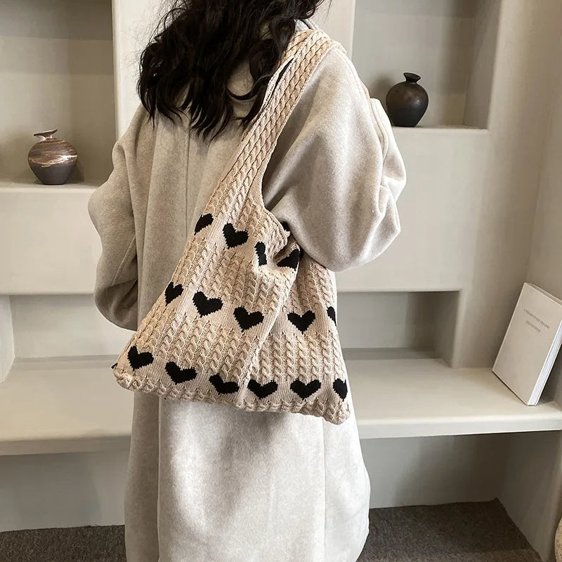 Lover's Beach Crochet Tote Bag