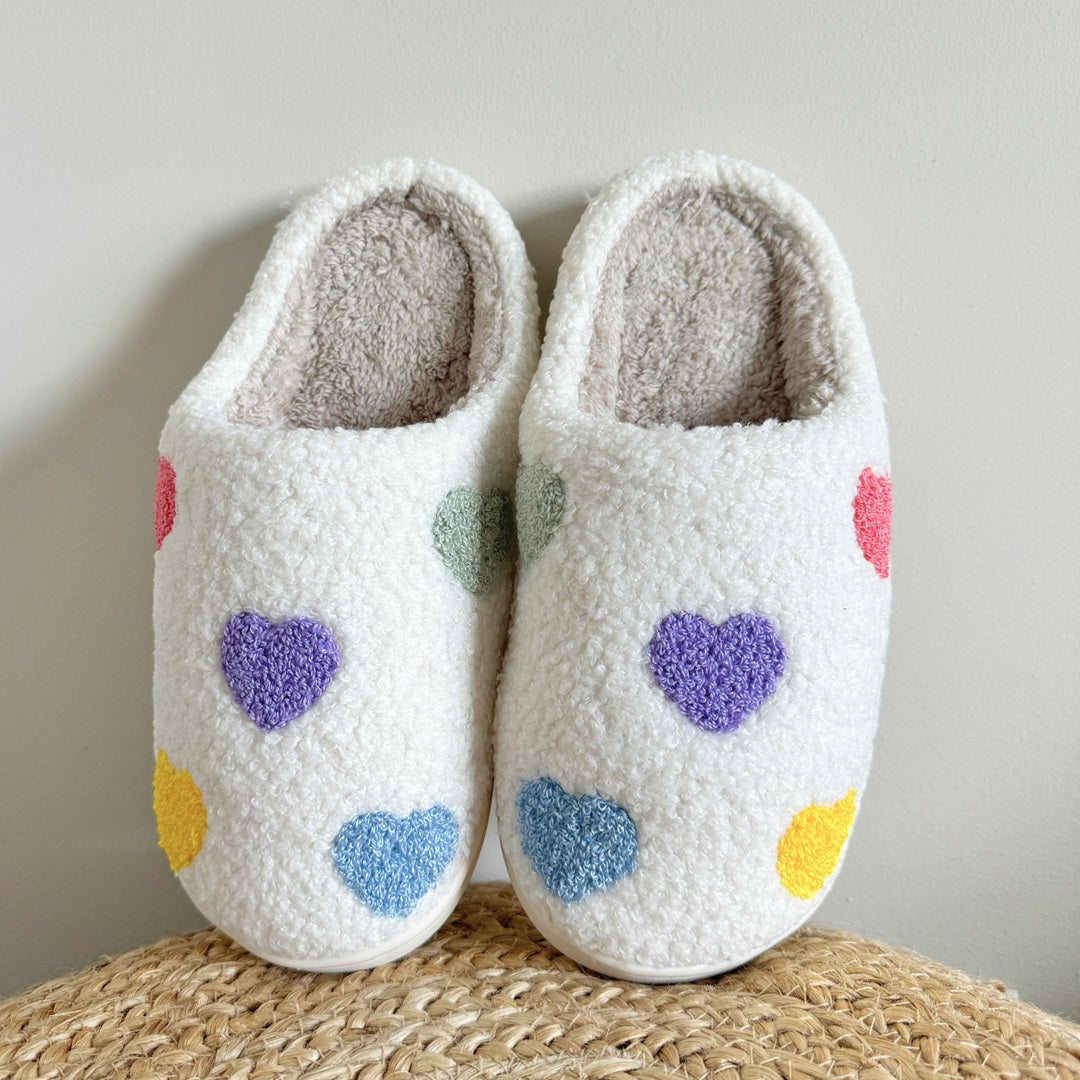 Lea Colorful Heart Slippers