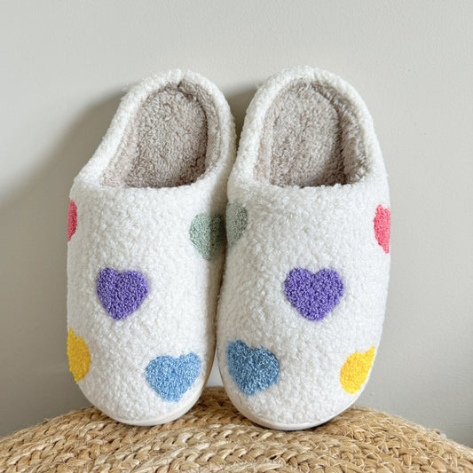 Lea Colorful Heart Slippers