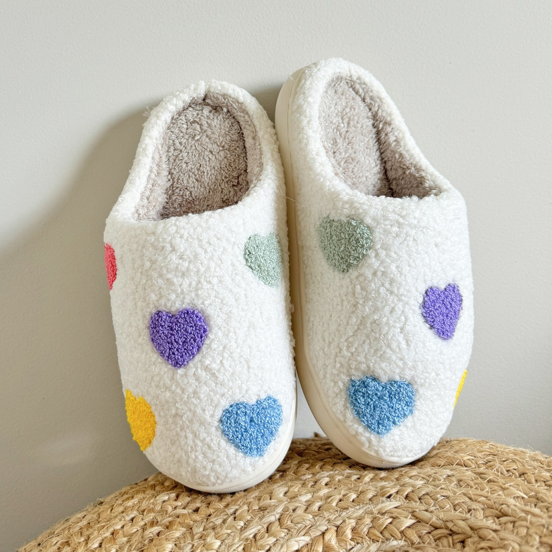 Lea Colorful Heart Slippers