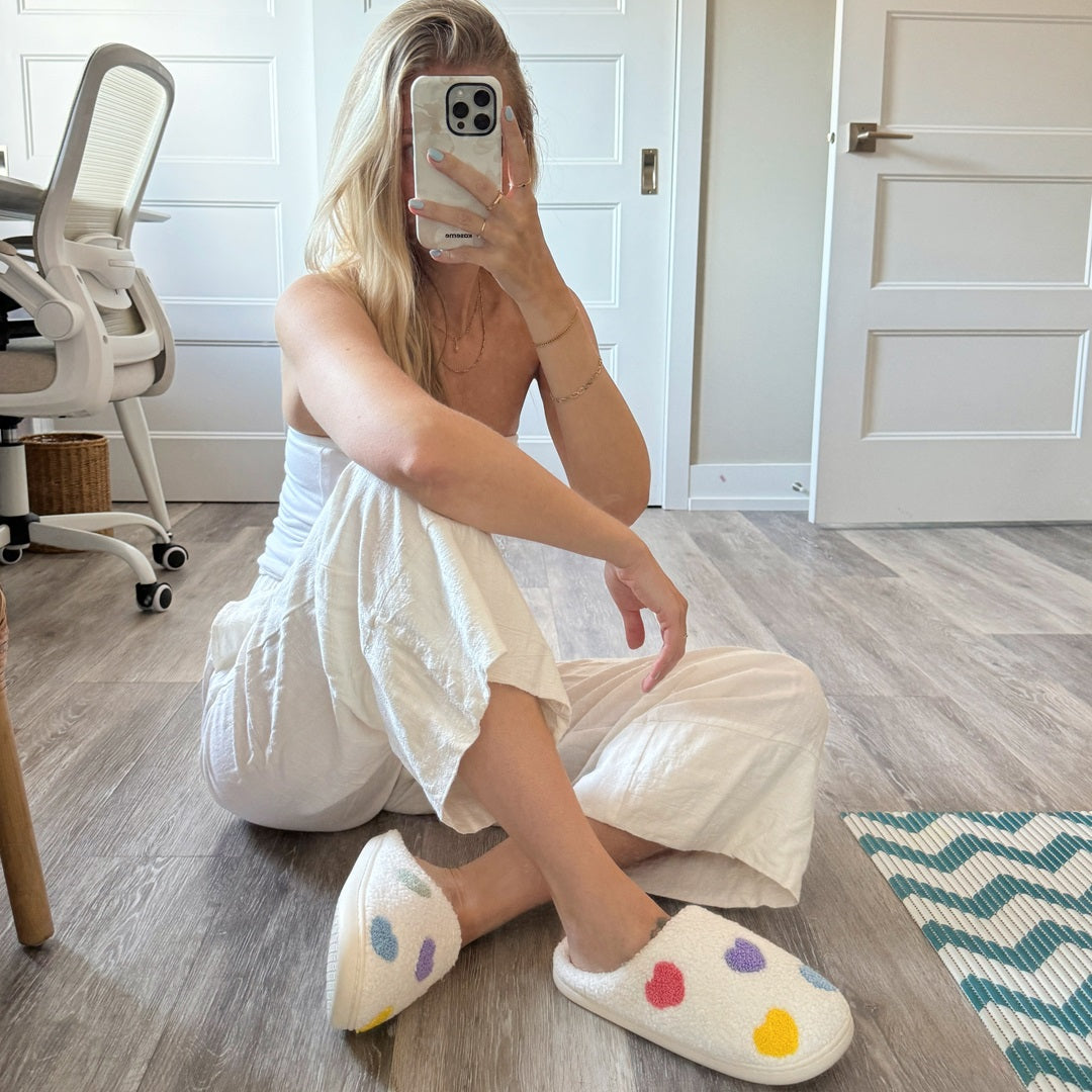 Lea Colorful Heart Slippers