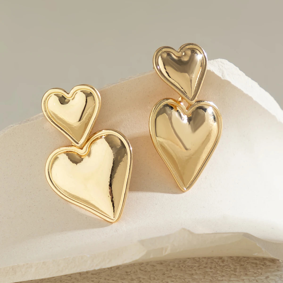 Emma Double Heart Earring