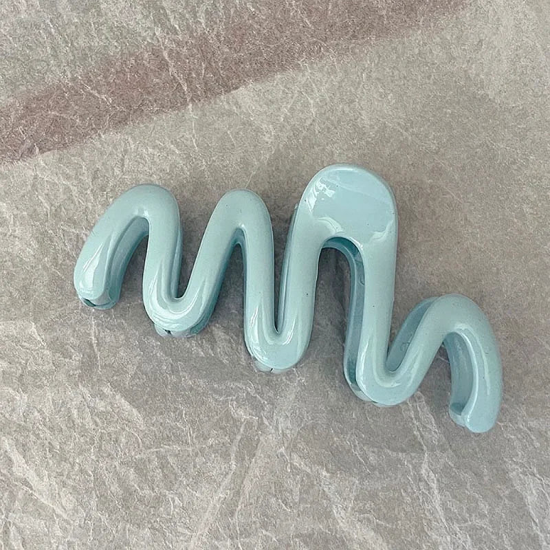 Colourful Jelly Wavy Hair Claw