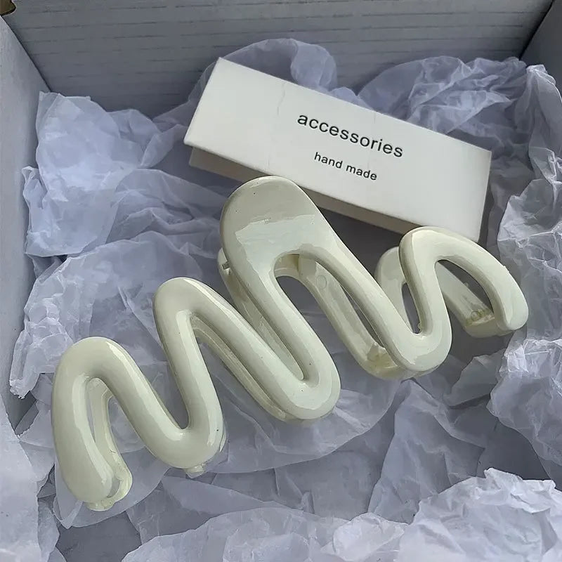 Colourful Jelly Wavy Hair Claw