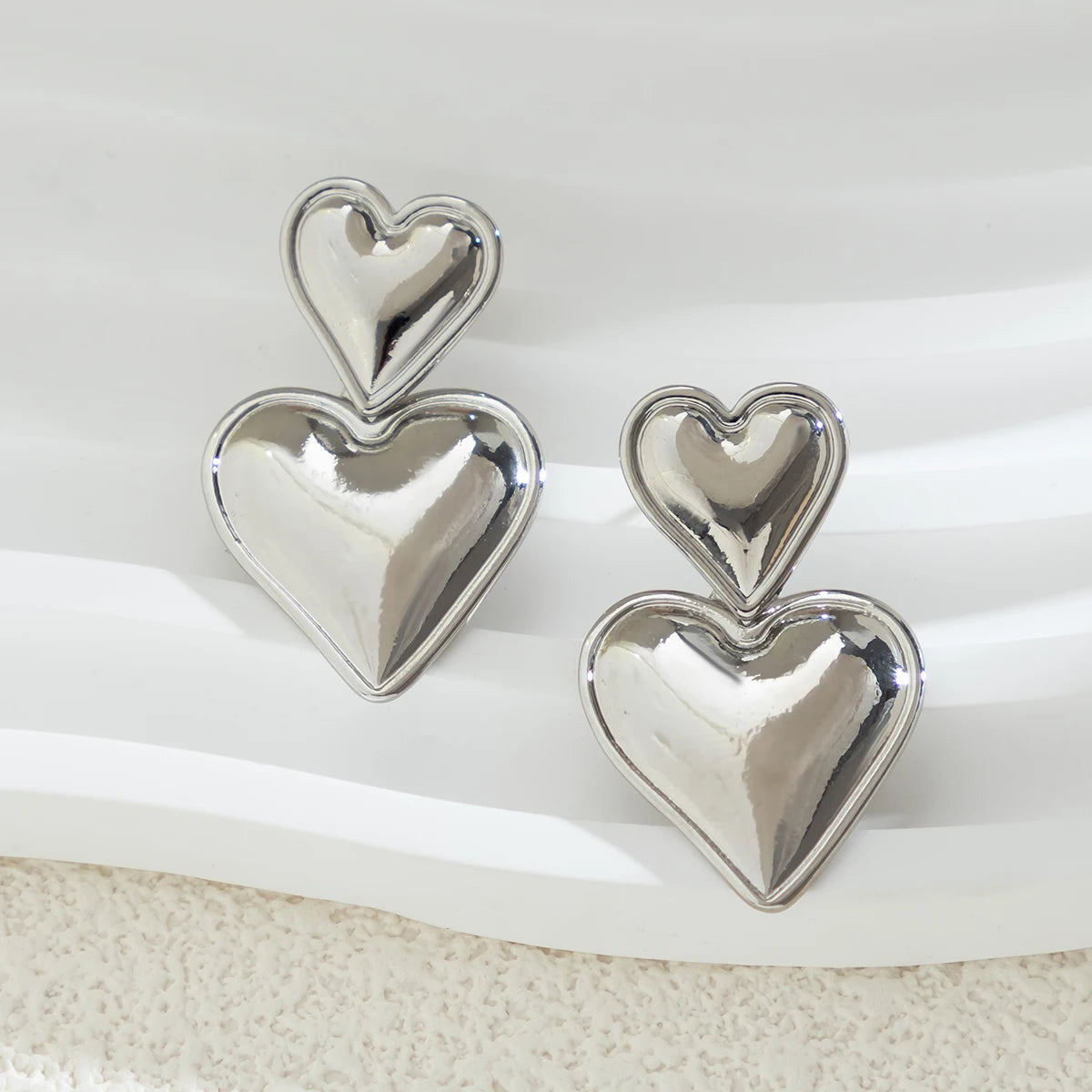 Emma Double Heart Earring