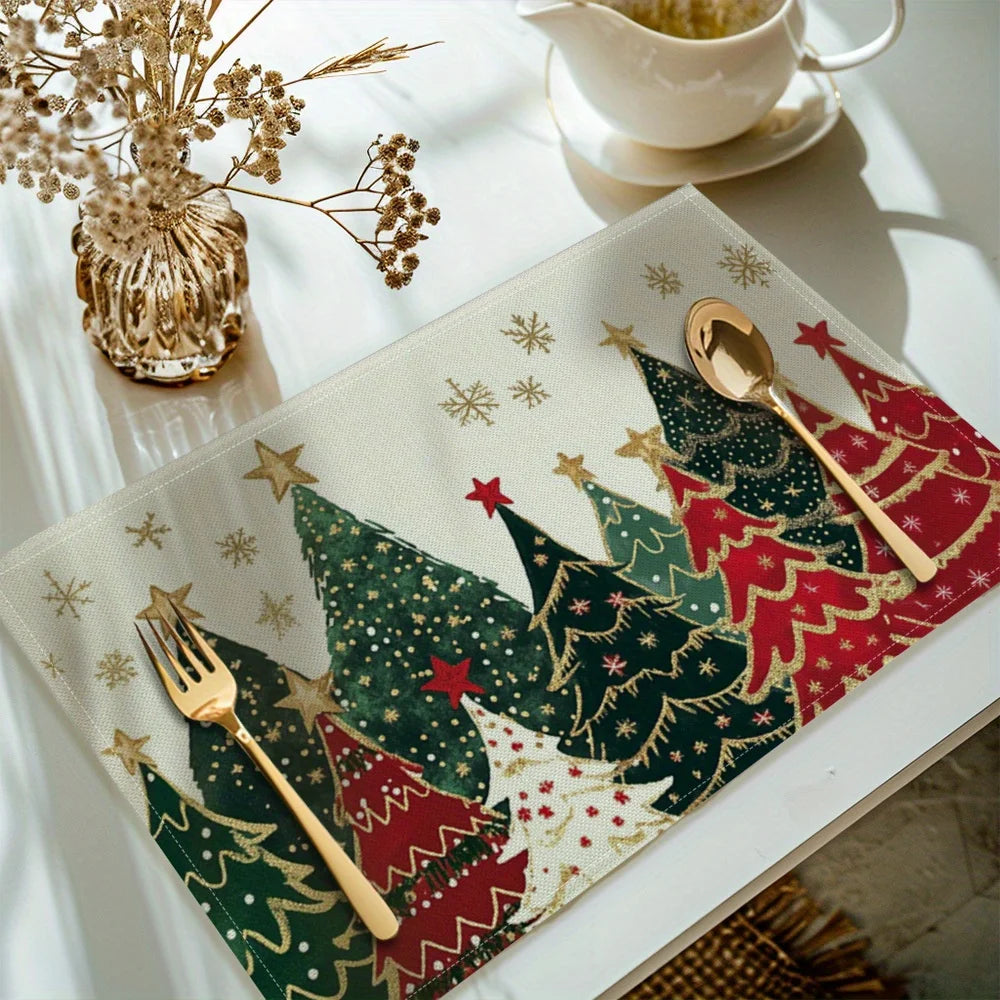 Festive Linen Placemat- Set of 4