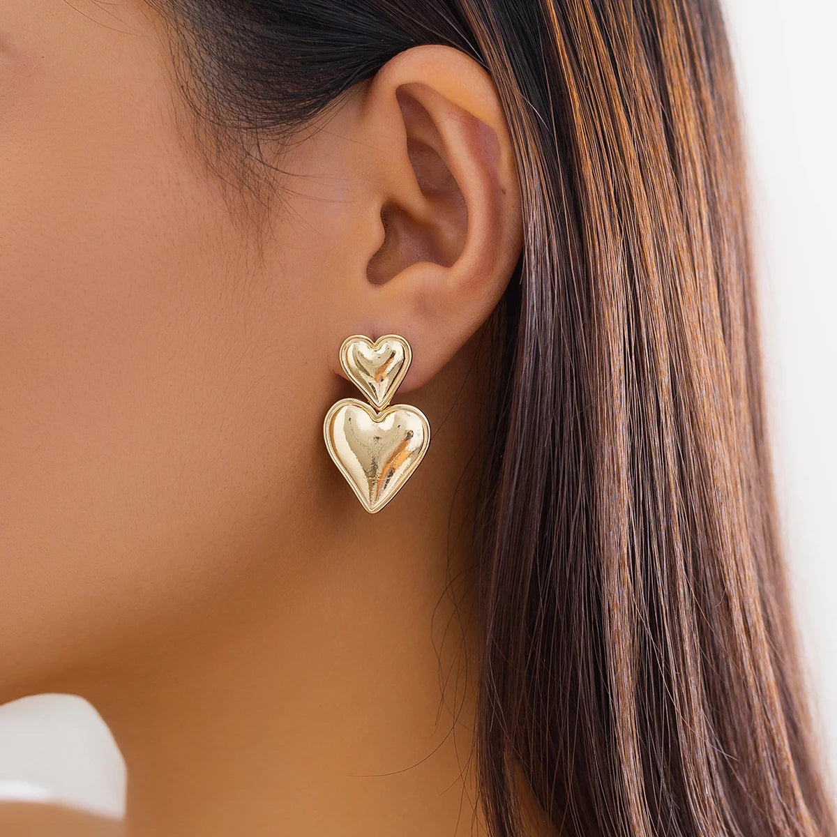 Emma Double Heart Earring