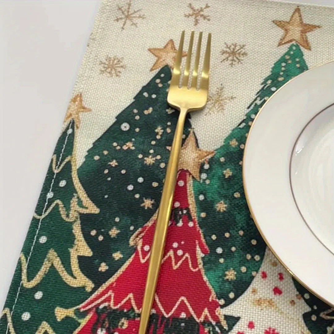 Festive Linen Placemat- Set of 4