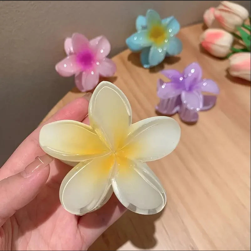 Gradient Frangipani Hair Clip