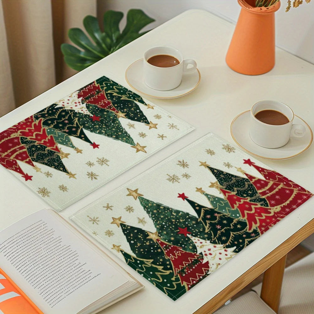 Festive Linen Placemat- Set of 4
