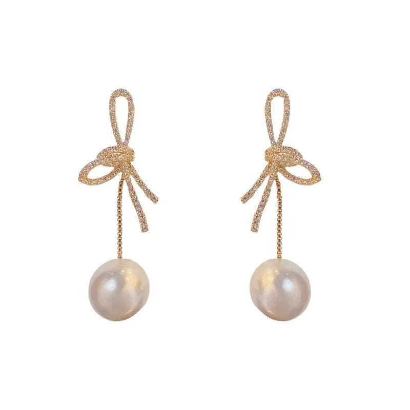 Sophia Bowknot Drop Earrings